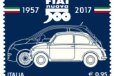 Francobollo celebrativo della Fiat 500 20