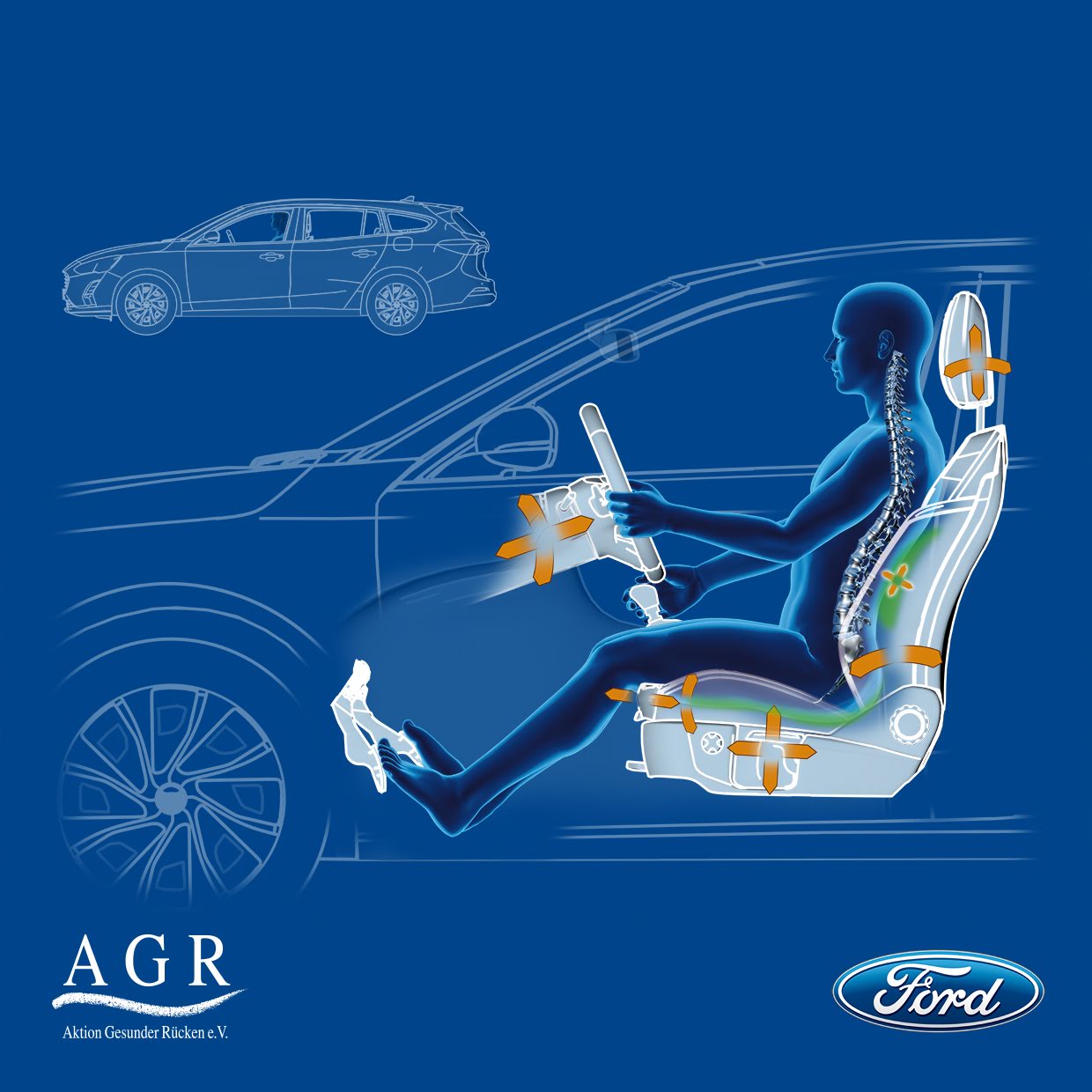 Ford Focus, i sedili ergonomici garantiscono più comfort per la schiena