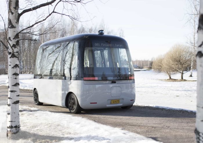 Gacha, il primo robot bus all-weather viaggia con Nokian Hakkapeliitta Credits_ Justus Hirvi_Bonzu