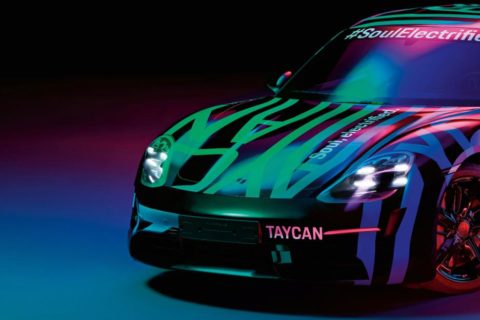 Porsche Taycan, bozzetti della GT elettrica