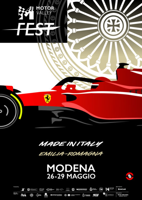 Motor Valley Fest 2022 The art of innovation - il poster ufficiale - FERRARI