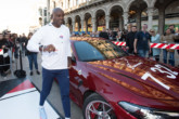 Alfa Romeo Giulia Quadrifoglio con Nike e Carl Lewis
