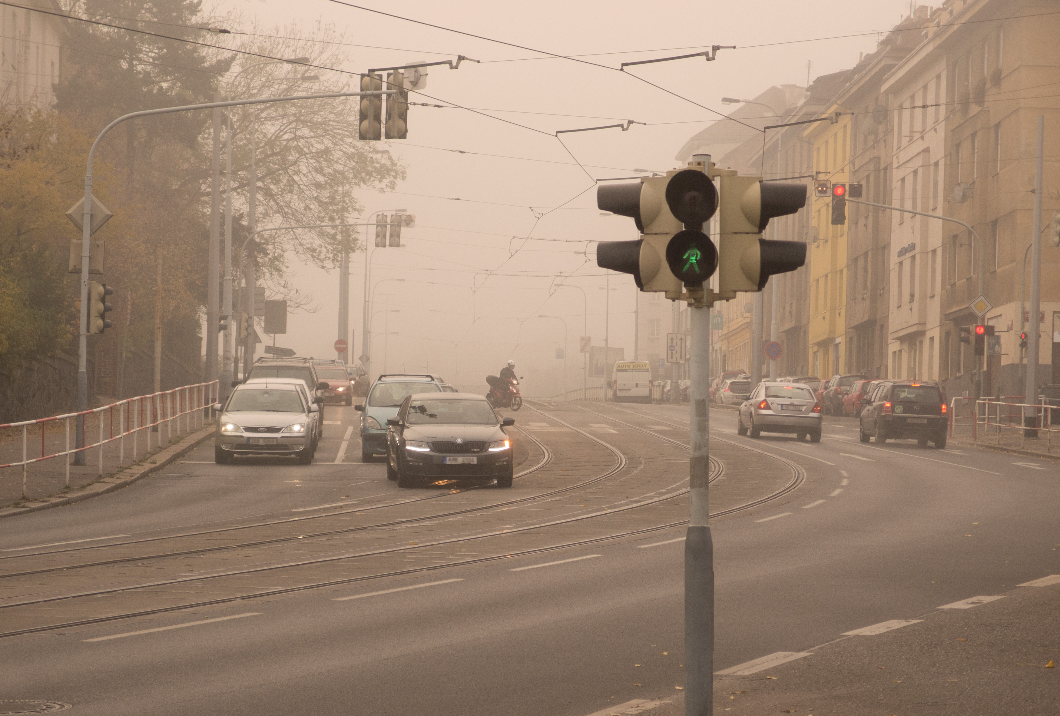 urban smog caused by cars