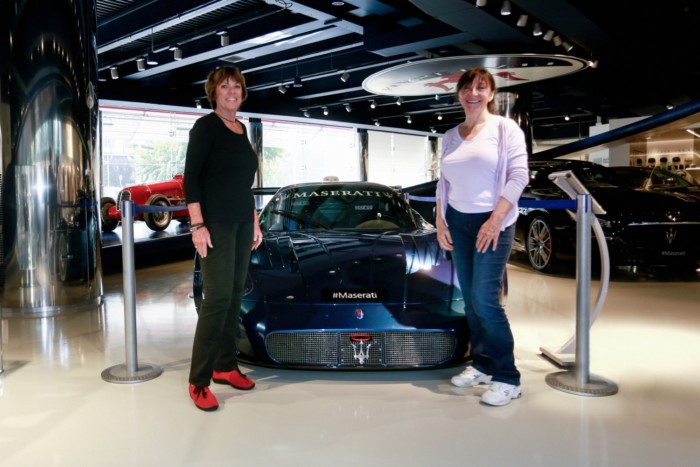Lyn St. James e Joanna Villeneuve alla Maserati di Modena