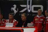 Sergio Marchionne nei box Ferrari