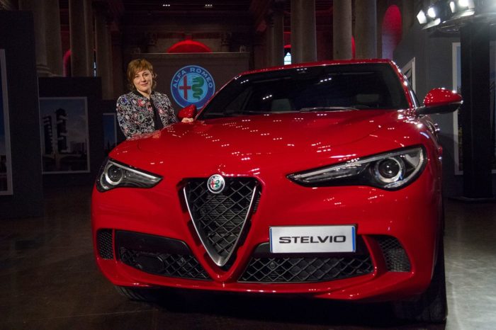 Alfa Romeo Stelvio top chef su strada con Antonia Klugmann