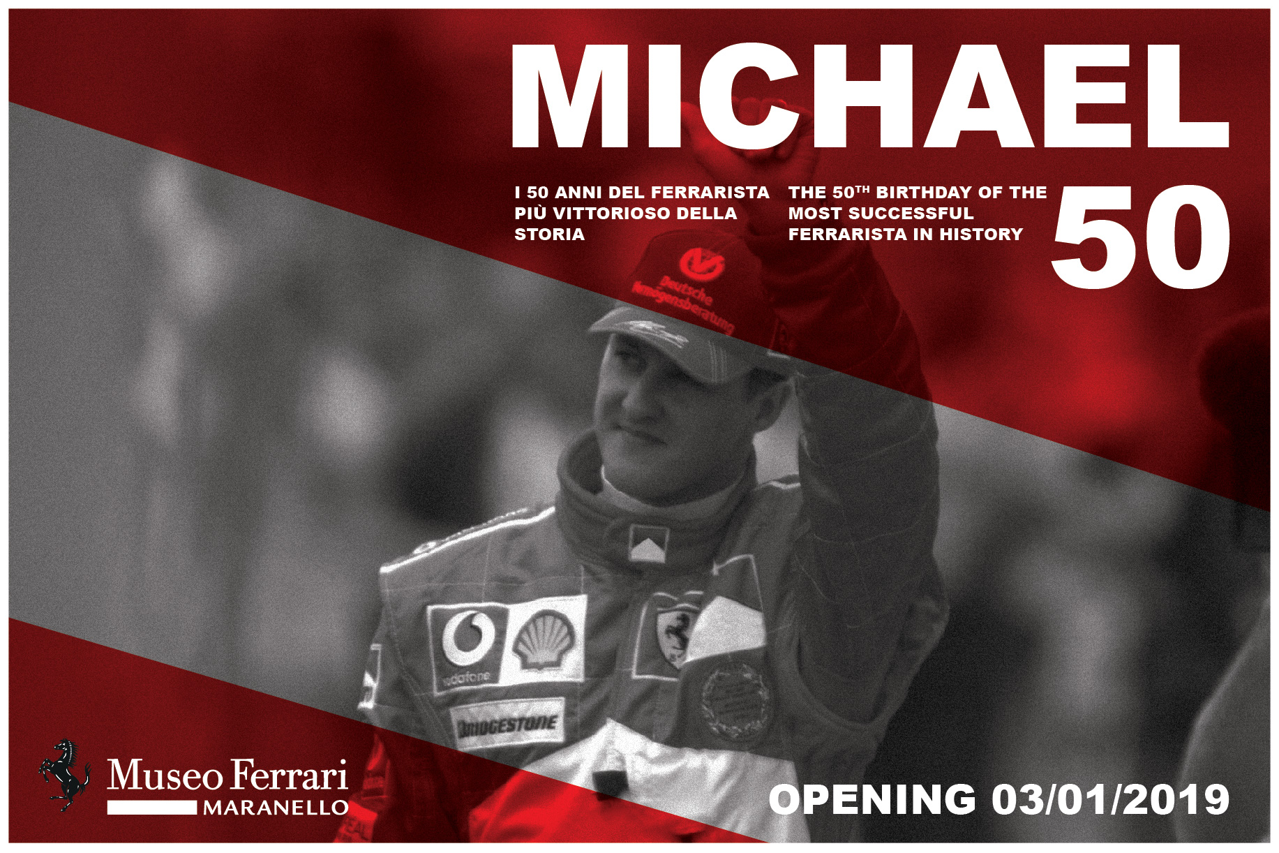 Michael 50 al Museo Ferrari dal 3 gennaio 2019