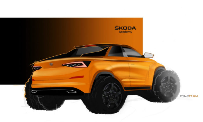 Skoda Kodiaq in versione pick-up 1
