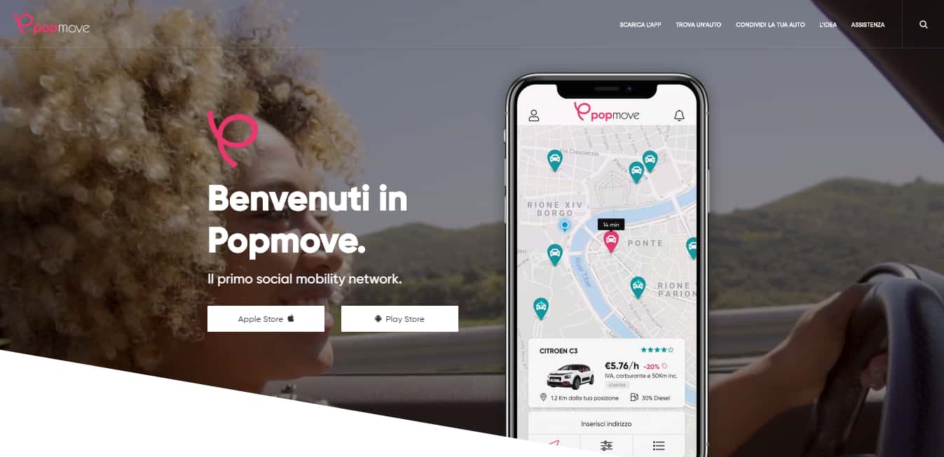 Popmove, il primo Social Mobility Network