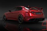 Alfa Romeo Giulia GTA Concept, posteriore. Render di LP Design