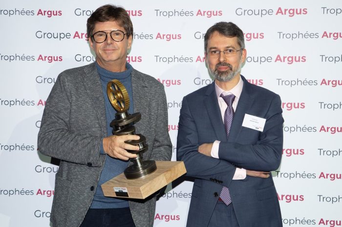 Fiat Centoventi riceve il Premio Speciale della Giuria del Trophees Argus - Olivier Francois a sinistra