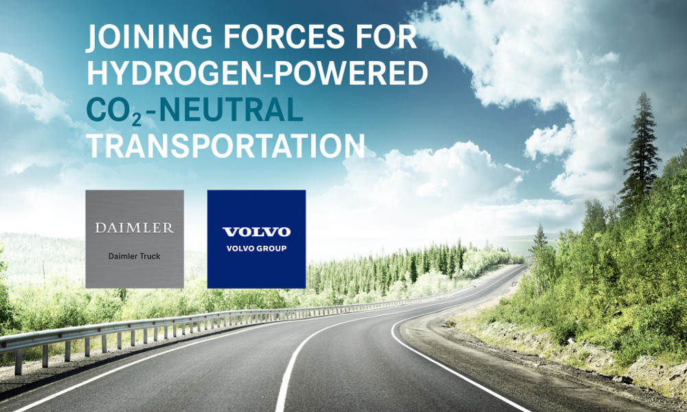Daimler e Volvo Trucks insieme per sviluppare camion a idrogeno