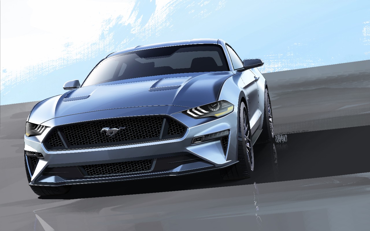Mustang design sketch