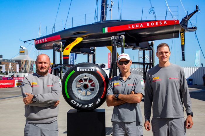 Asta benefica delle pneumatico Formula 1 firmato dal team di Luna Rossa Prada Pirelli