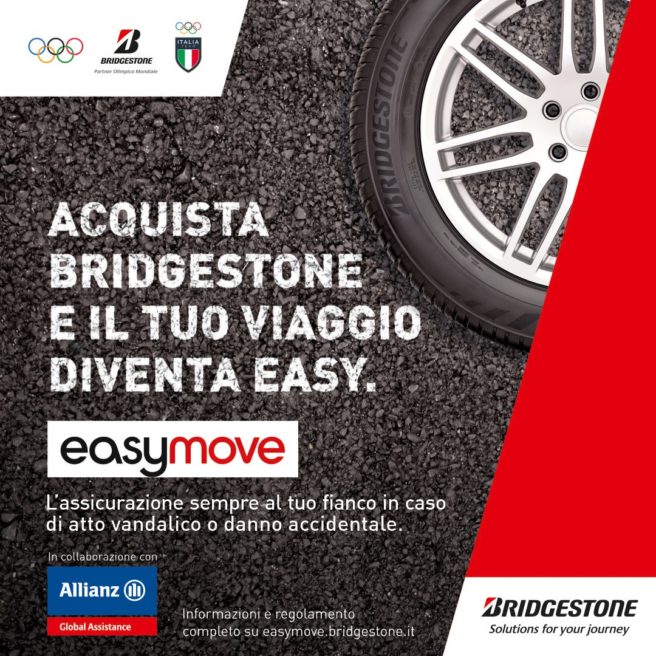 Easymove, assicurazione pneumatici di Bridgestone e Allianz Partners