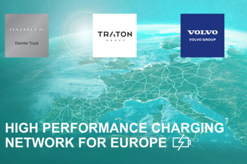 Volvo, Daimler e Traton insieme per una rete di ricarica europea per camion elettrici