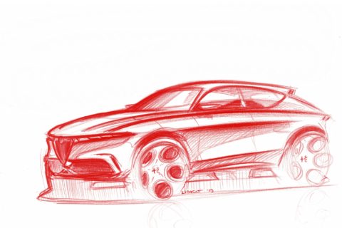 Alfa Romeo sketch - Centro Stile Alfa Romeo - Alfa Romeo elettrica nel 2024