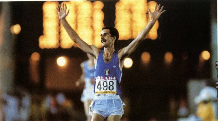 Alberto Cova, oro nei 10.000 a Los Angeles 1984. Foto Coni.it
