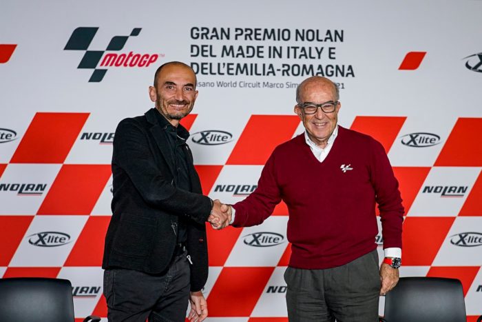 Claudio Domenicali, CEO Ducati and Carmelo Ezpeleta, CEO Dorna Sports
