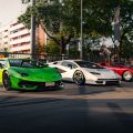 Tricolore - Aventador SVJ, Countach LPI 800-4, Countach 400 - showroom Lamborghini a Monaco di Baviera - 6