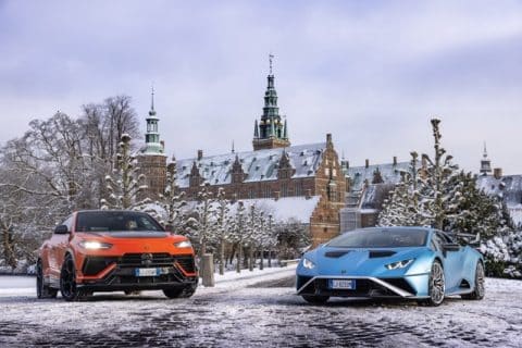 Le Lamborghini su strada e su ghiaccio in Danimarca e Svezia 15
