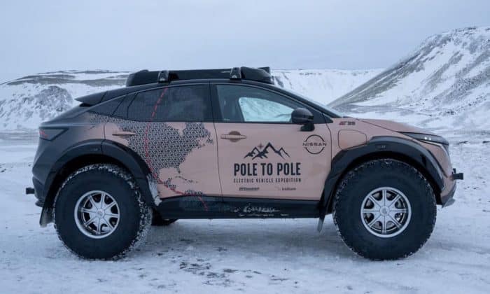 Dal Polo Nord al Polo Sud con il SUV elettrico Nissan Ariya 3