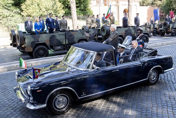 Mattarella su Lancia Flaminia Presidenziale per la Festa della Repubblica 2023 6
