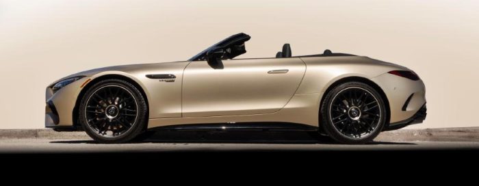 Mercedes AMG SL 63 Golden Coast 100 esemplari esclusivi 1 e1739285918411 700x272