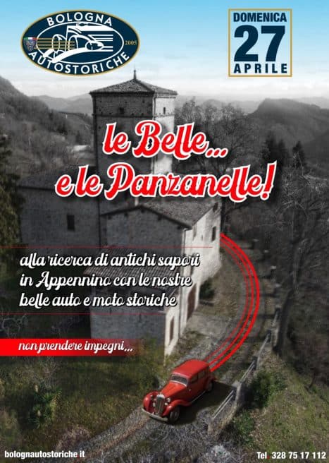 Imperdibile raduno auto storiche sulle colline bolognesi il 27 aprile