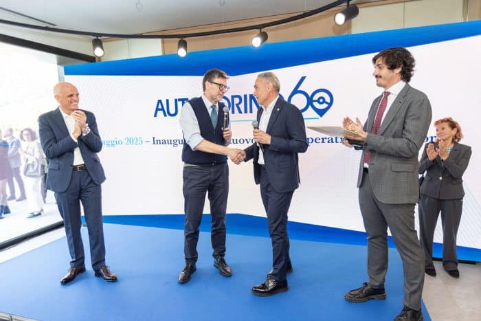 Autotorino Inaugurazione Sede Cosio Valtellino Stefano Martinalli Ministro Giancarlo Giorgetti Plinio Vanini Mattia Vanini Olesia Ciapponi 700x467