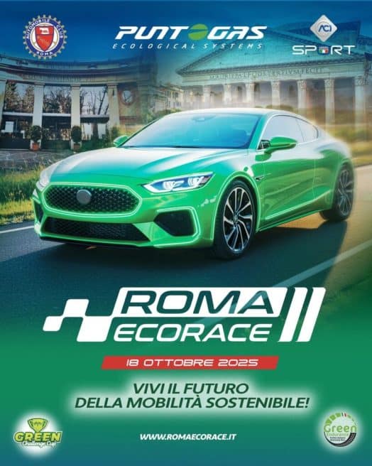 Auto ecologiche in Italia, 7,2 milioni e 17,5% del parco Roma Eco Race 2025