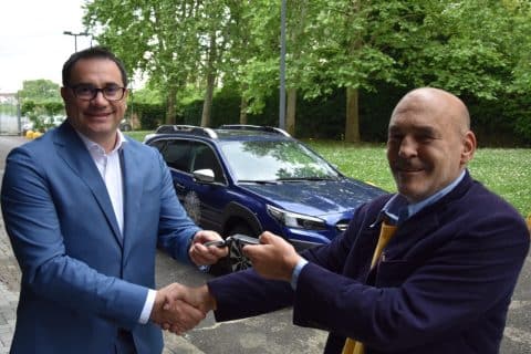 Subaru Outback consegna speciale al Vittoriale 1 480x320