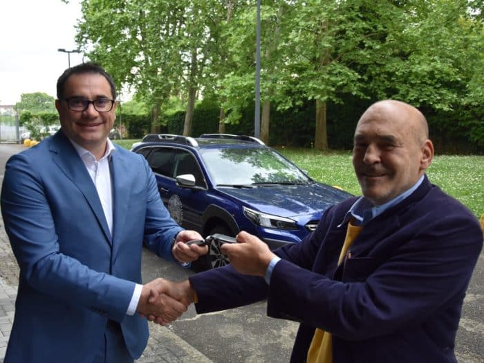 Subaru Outback, consegna speciale al Vittoriale