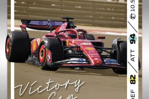 F1 Turbo Attax Diamond 2025 TOPPS F1® TURBO ATTAX Ferrari Charles Leclerc Victory Lap dimensioni grandi 480x320