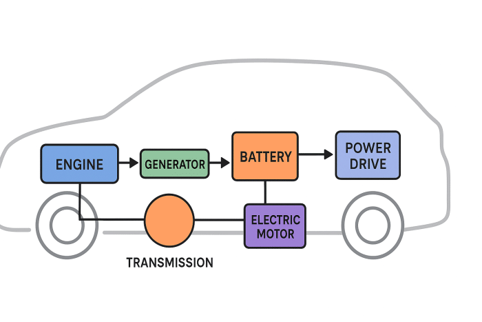 Schema auto ibrida 700x467