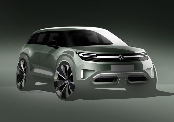 Volkswagen compatta elettrica, bozzetti svelano la novità per il 2026