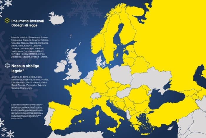 Guida in sicurezza, Goodyear illustra normative europee sugli pneumatici invernali per la stagione 2025/26