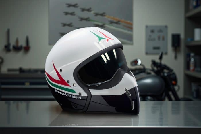 Airoh e Aeronautica Militare 2025, caschi speciali Casco_Aeronautica Militare_AIROH J110 - Frecce Tricolori
