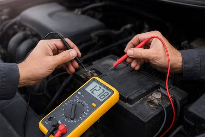 Controllo batteria auto