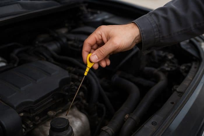 Controllo olio motore auto 700x467