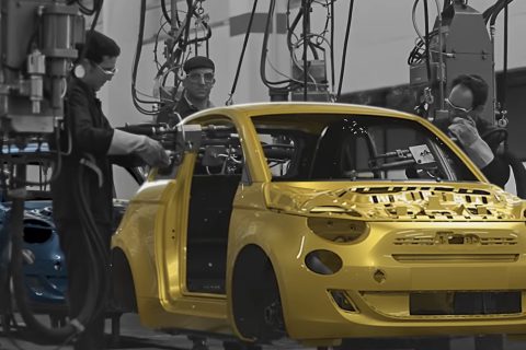 Nuova Fiat 500 Ibrida prodotta a Mirafiori 11 480x320