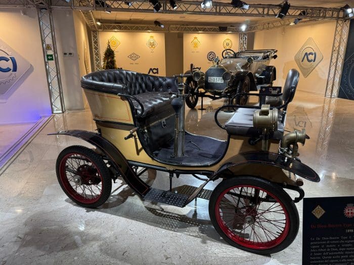 Mostra ACI 120 anni De Dion Bouton Tyoe E Vis a Vis 700x525