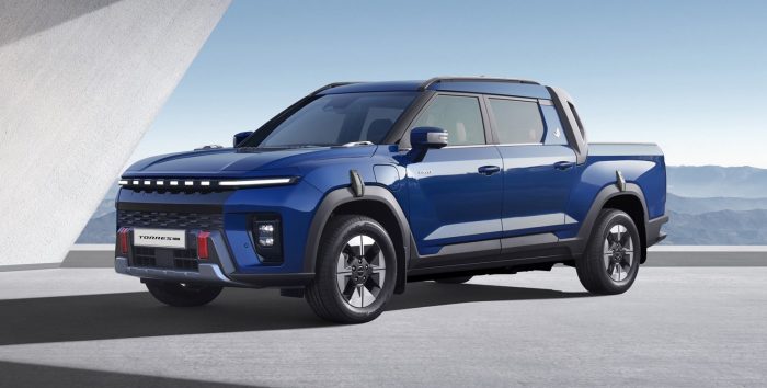 TORRES EVT, pick-up elettrico, autonomia 420 km, KGM Italia, ATFlow