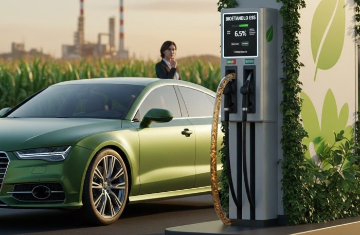 Assodistil chiede al Governo di aumentare la quota di biobenzine al 6,5% per tagliare le emissioni 3 Auto a bioetanolo e1771259843940 700x457