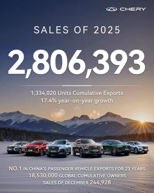 Il colosso cinese Chery debutta in Italia con gamma NEV ibrida 4 Chery export 524x656