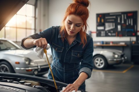 Controllo olio motore