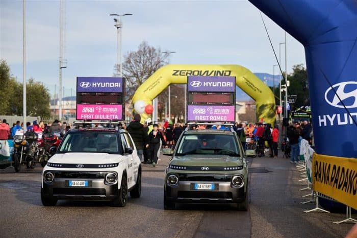 Hyundai corre tra Verona e Napoli con IONIQ 5 e INSTER Cross 2 Hyundai, da Verona a Napoli - Maratona (2)