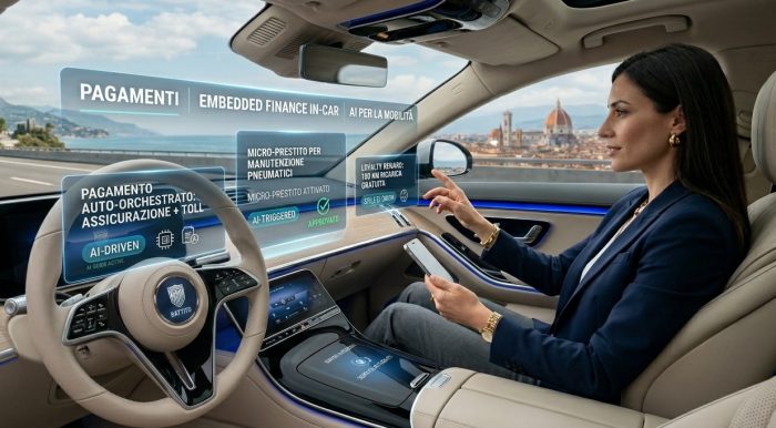 Come cambiano i pagamenti e i servizi in auto con Embedded finance e AI 3 Embedded finance e AI, come cambiano i pagamenti e i servizi in auto