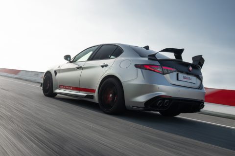 Alfa Romeo Giulia Quadrifoglio Luna Rossa in pista a Balocco - 11