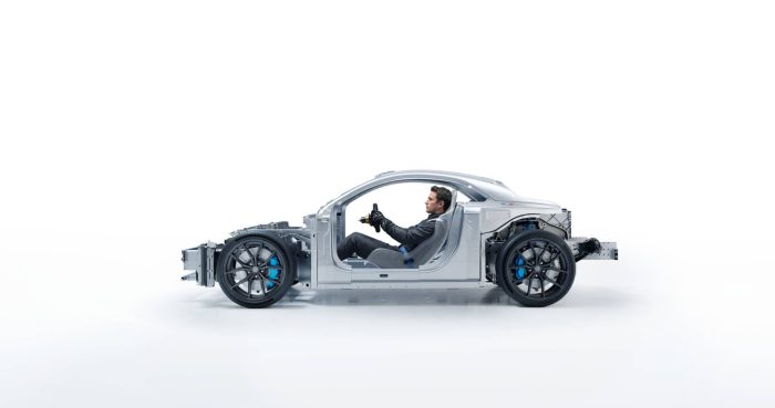 Alpine A110 Future, la sportiva francese elettrica in anteprima al Festival di Goodwood 3 Alpine Performance Platform APP copia 700x369